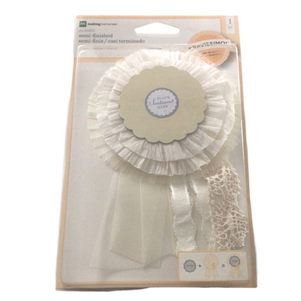 4/$20 Making Memories Recognition Award Badge Ribbon Craft Kit